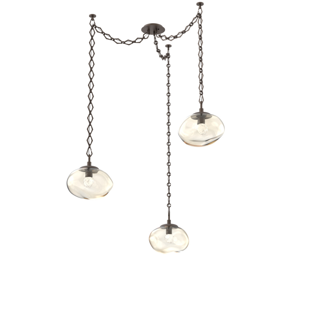 Nova LED Multi Light Pendant Flat Bronze