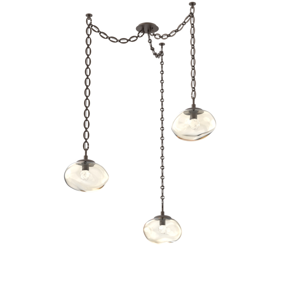 Nova LED Multi Light Pendant Flat Bronze