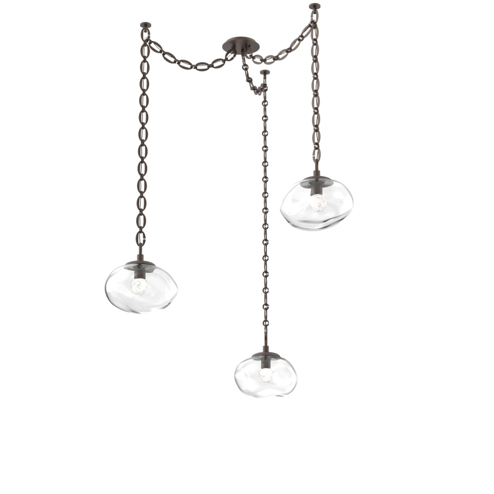 Nova Round 3pc Swag Multi-Pendant Chain (LED)