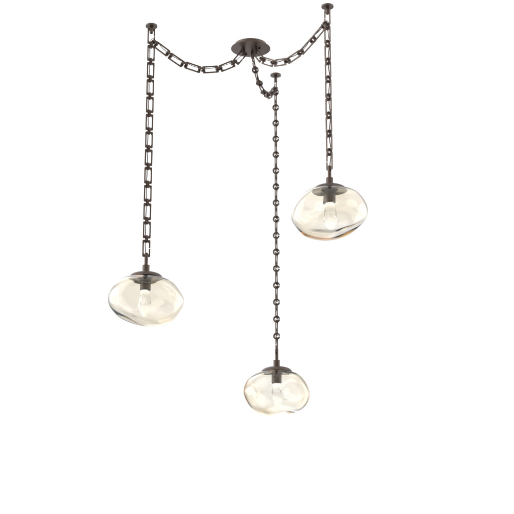 Nova LED Multi Light Pendant Flat Bronze