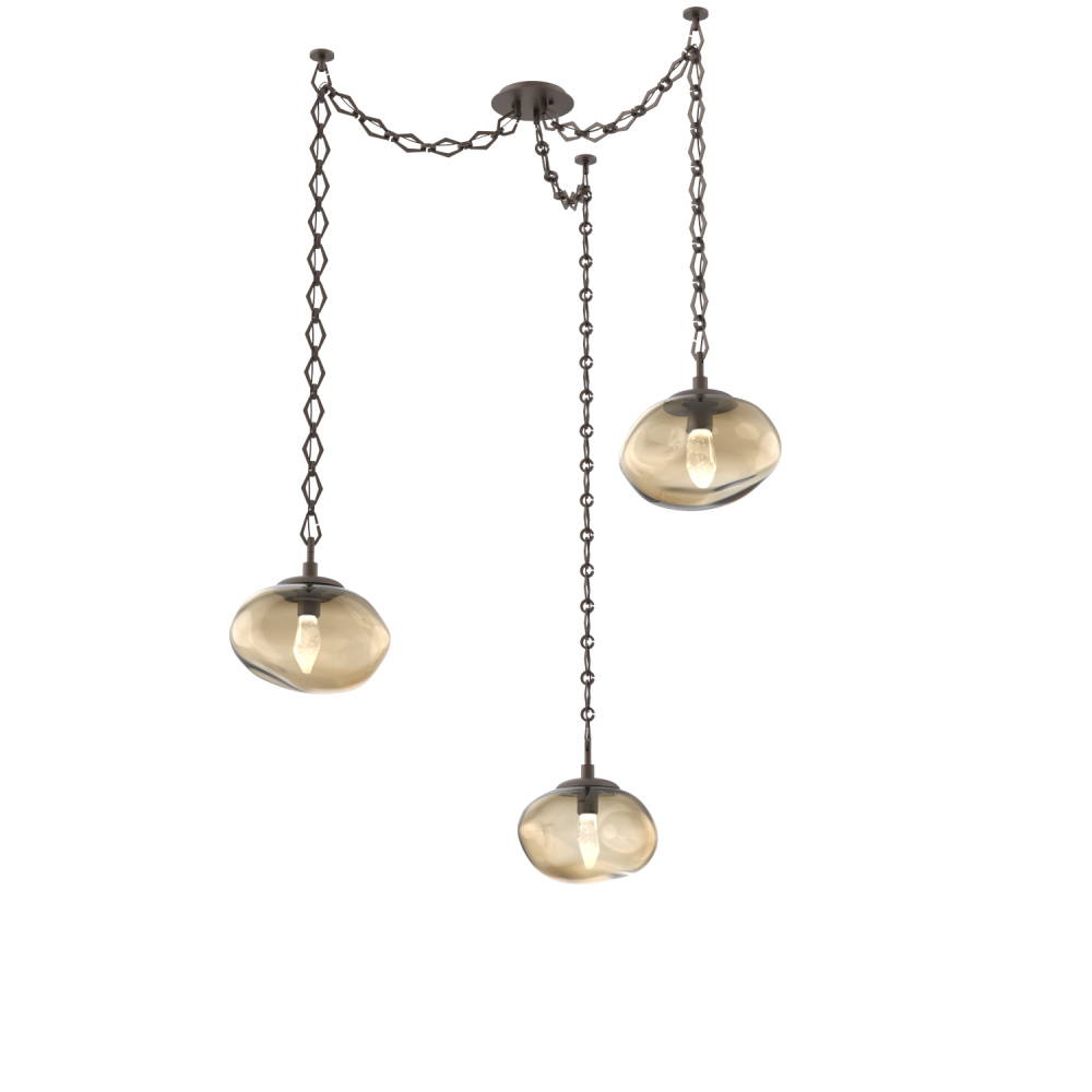 Nova LED Multi Light Pendant Flat Bronze