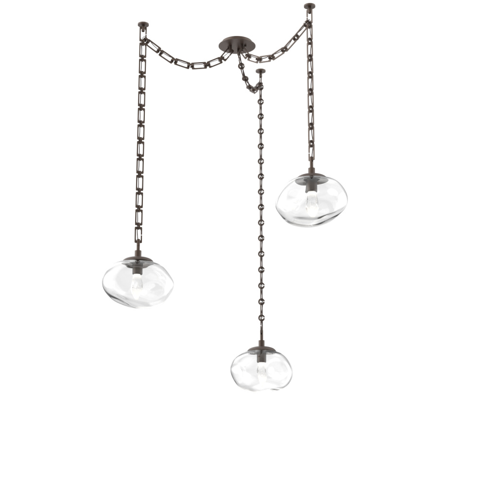 Nova LED Multi Light Pendant Flat Bronze