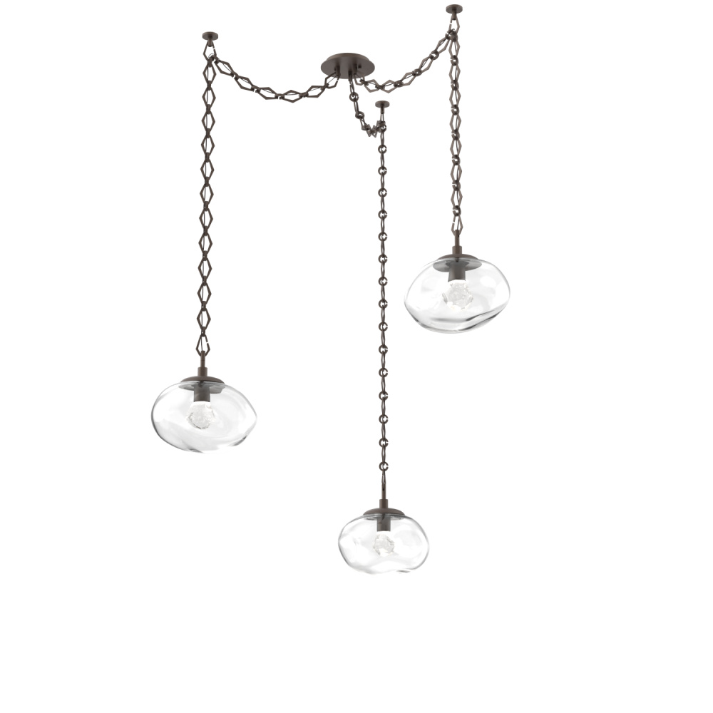 Nova LED Multi Light Pendant Flat Bronze