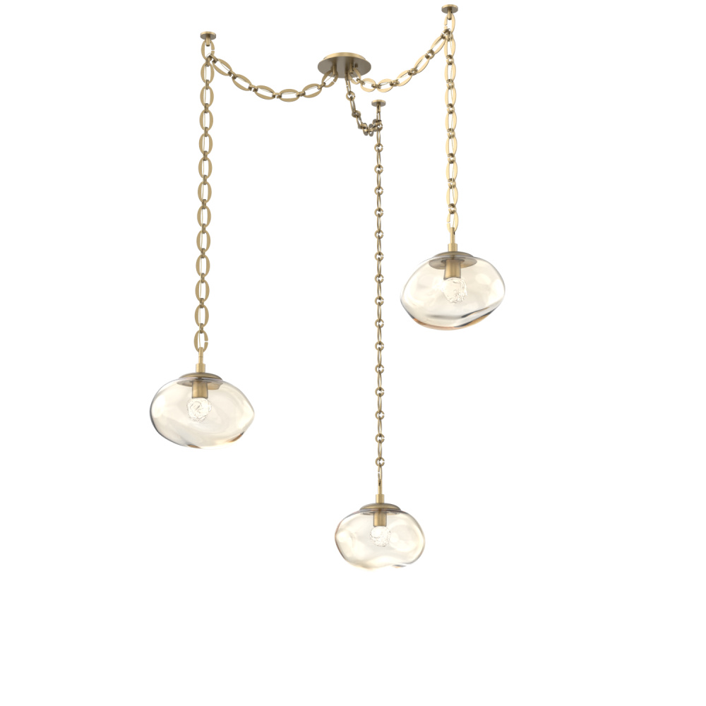 Nova LED Multi Light Pendant Gilded Brass