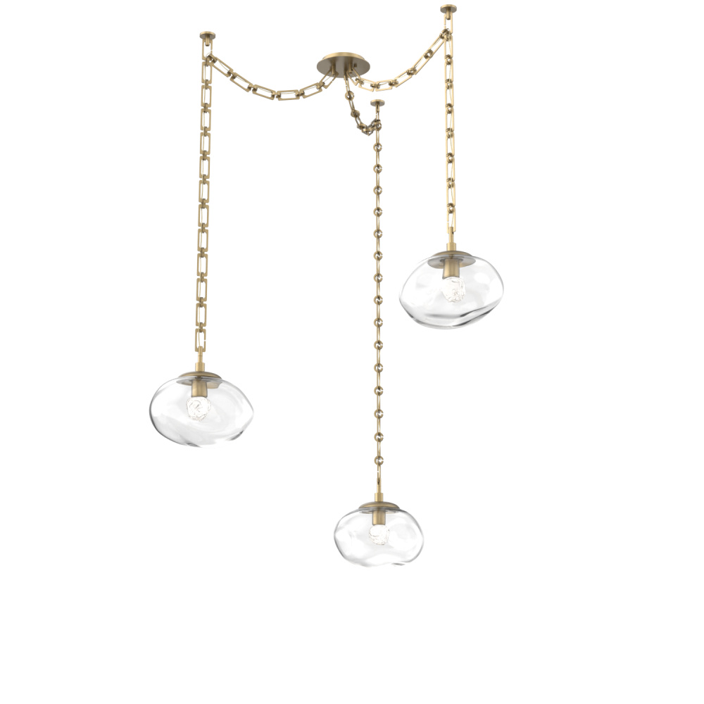 Nova LED Multi Light Pendant Gilded Brass