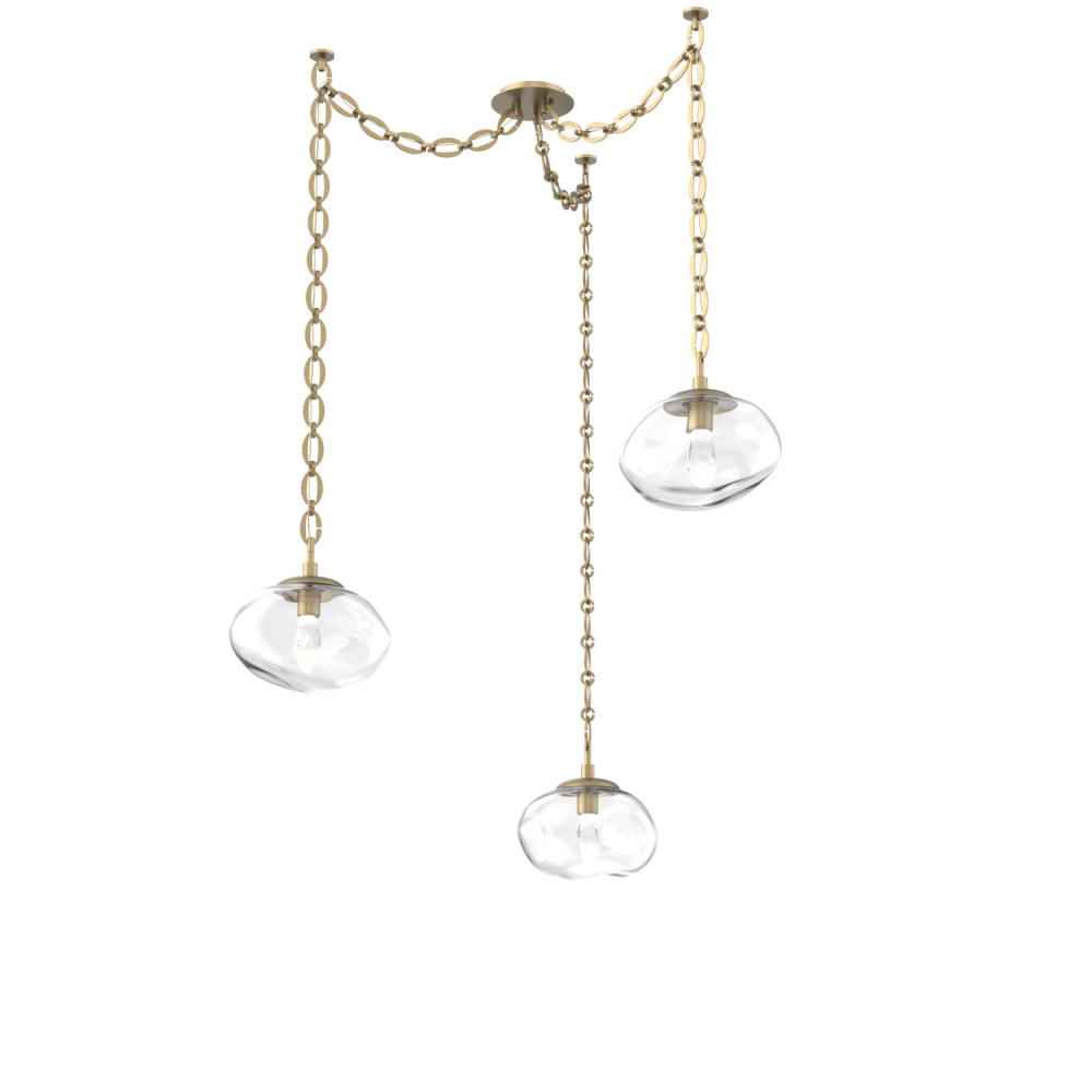 Nova LED Multi Light Pendant Gilded Brass
