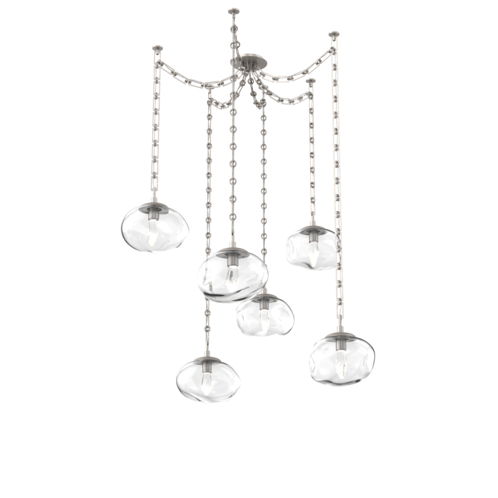 Nova Round 6pc Swag Multi-Pendant Chain (LED)