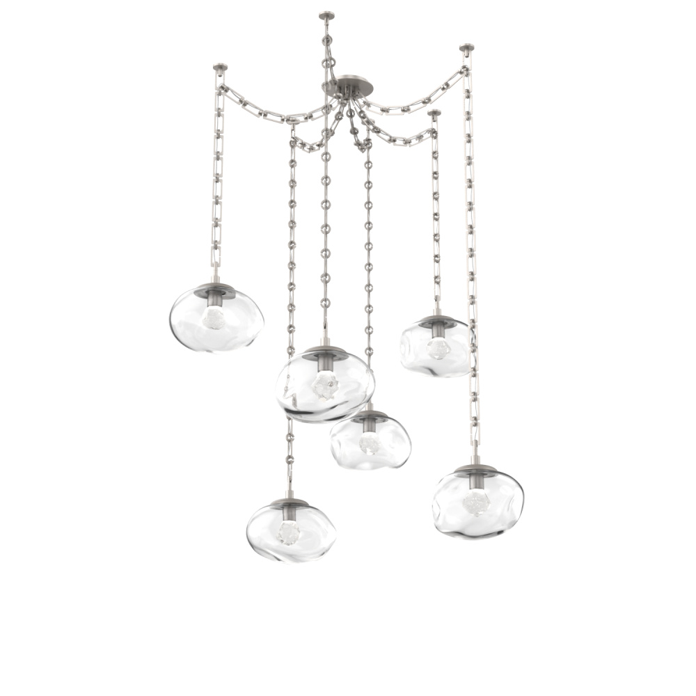 Nova Round 6pc Swag Multi-Pendant Chain (LED)