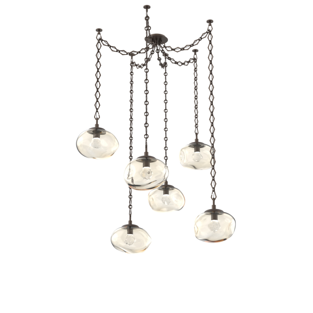 Nova LED Multi Light Pendant Flat Bronze