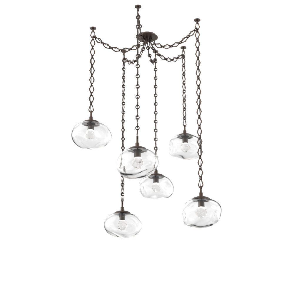 Nova LED Multi Light Pendant Flat Bronze