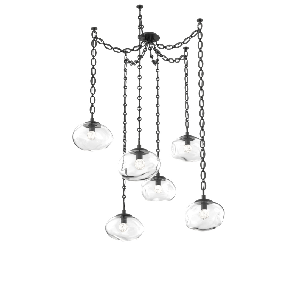 Nova Round 6pc Swag Multi-Pendant Chain (LED)