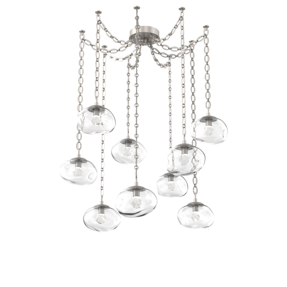 Nova Round 9pc Swag Multi-Pendant Chain (LED)