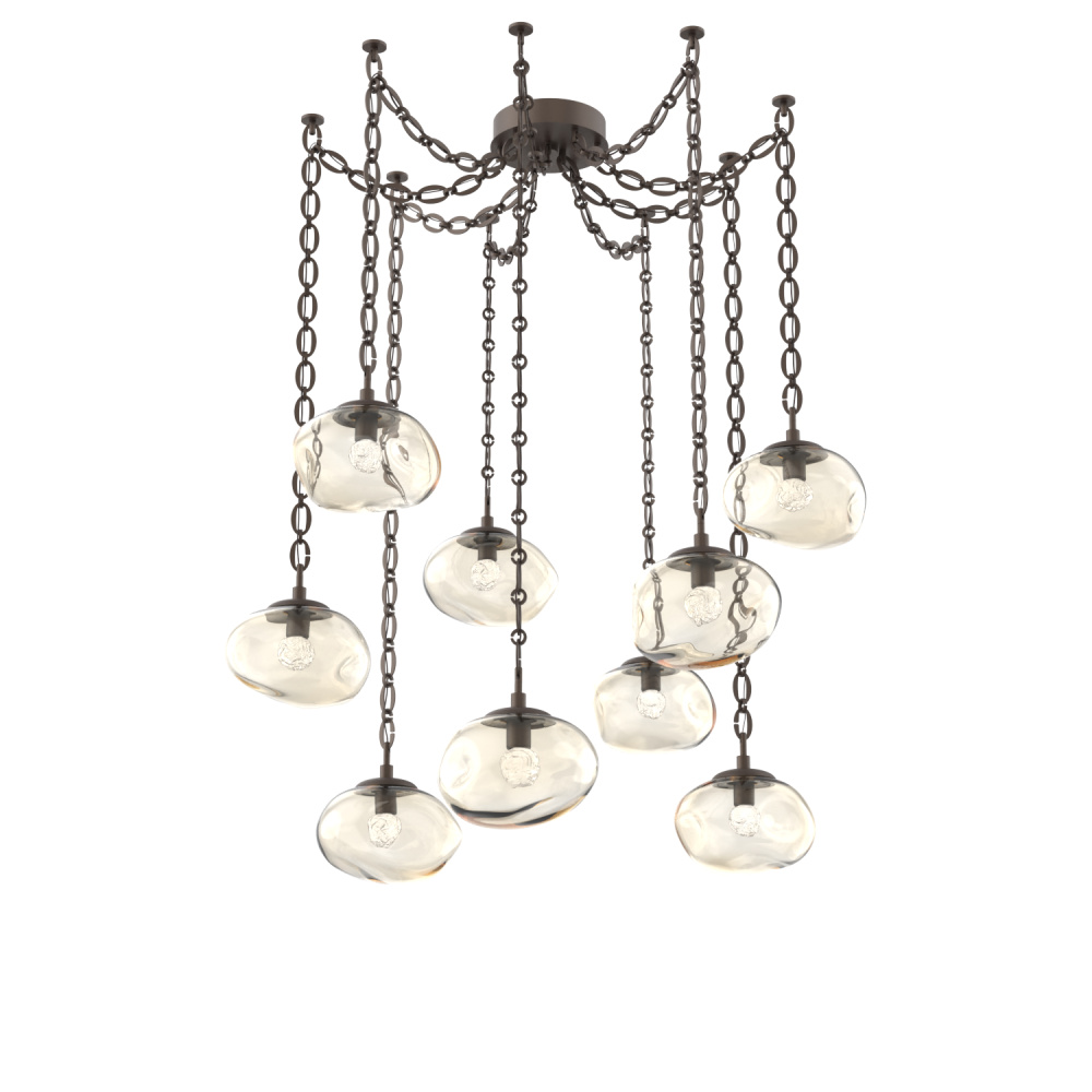 Nova LED Multi Light Pendant Flat Bronze