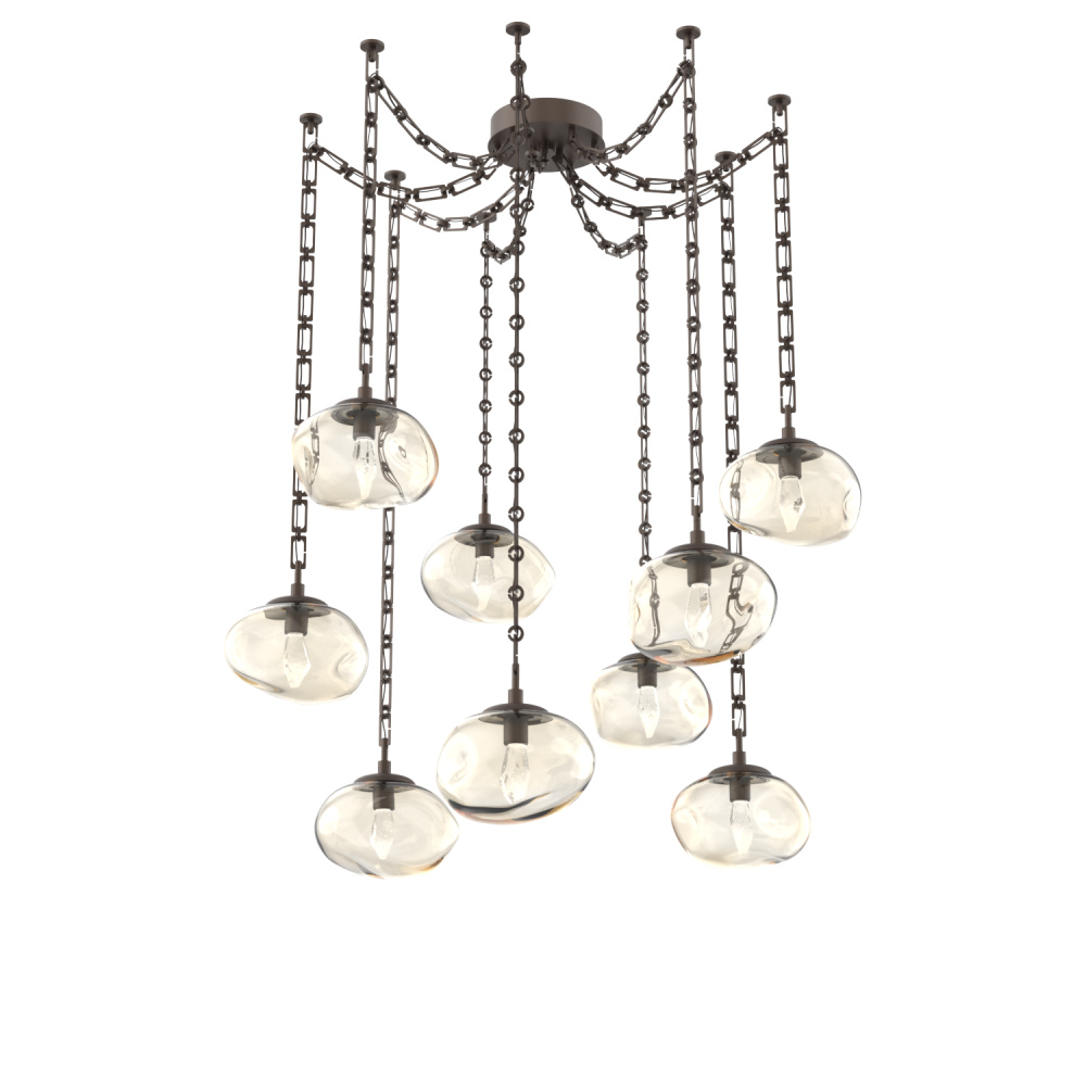 Nova LED Multi Light Pendant Flat Bronze