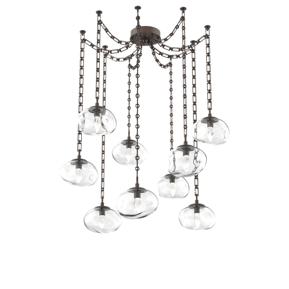 Nova LED Multi Light Pendant Flat Bronze