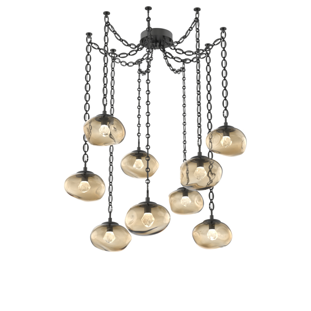 Nova Round 9pc Swag Multi-Pendant Chain (LED)