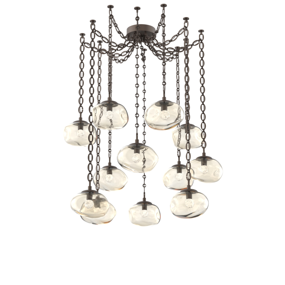 Nova LED Multi Light Pendant Flat Bronze