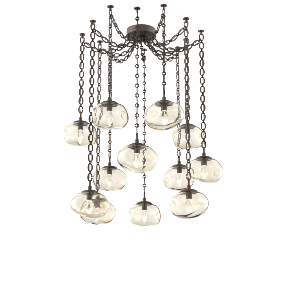 Nova LED Multi Light Pendant Flat Bronze
