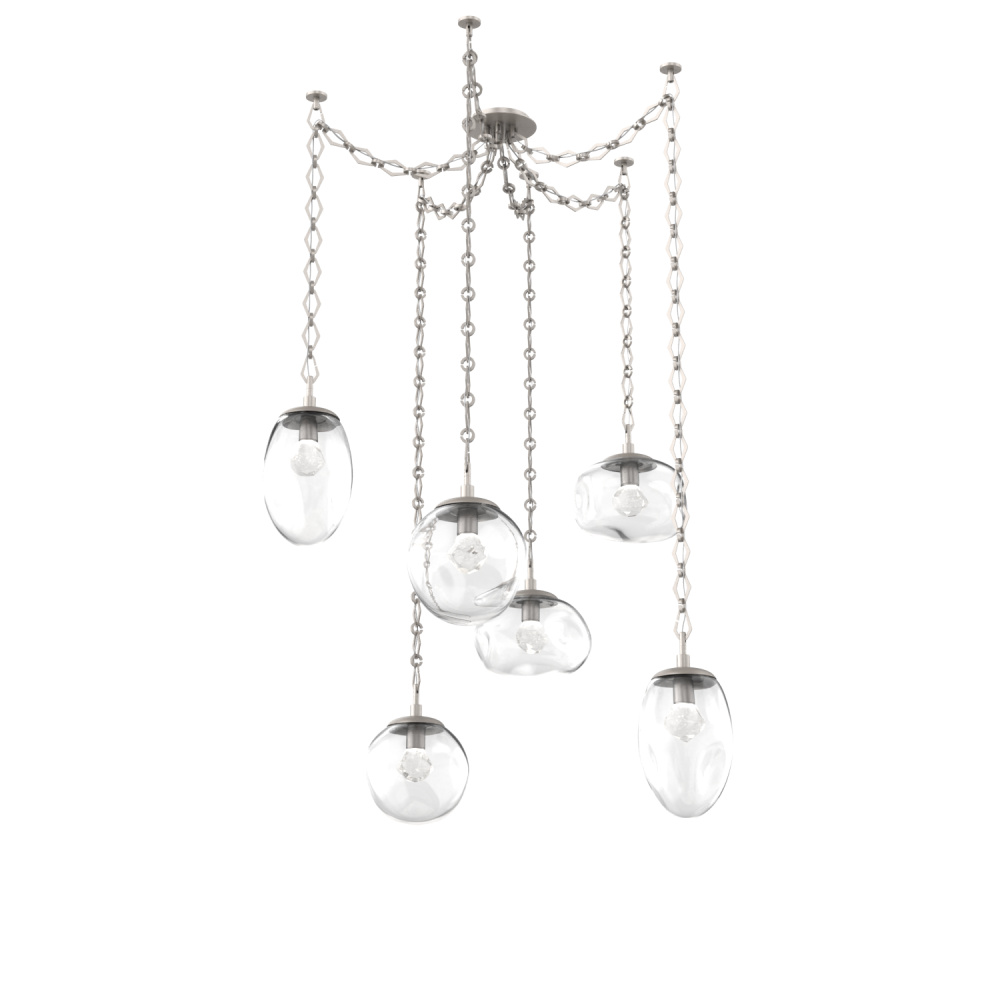 Cosmos Round 6pc Swag Multi-Pendant Chain (LED)