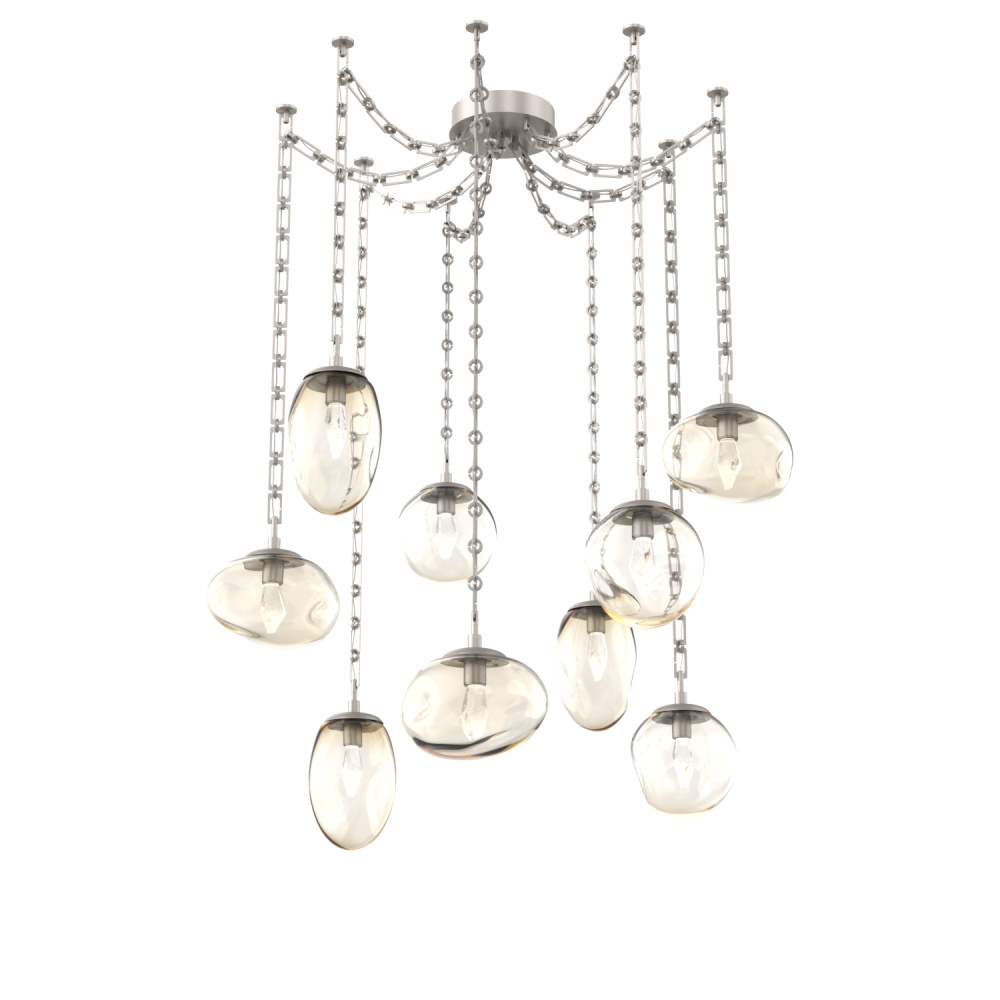 Cosmos Round 9pc Swag Multi-Pendant Chain (LED)