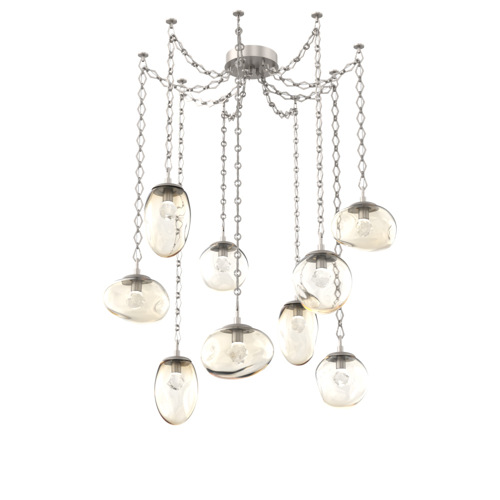 Cosmos Round 9pc Swag Multi-Pendant Chain (LED)
