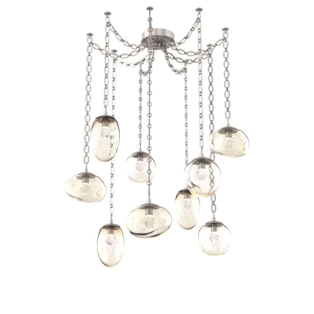 Cosmos Round 9pc Swag Multi-Pendant Chain (LED)