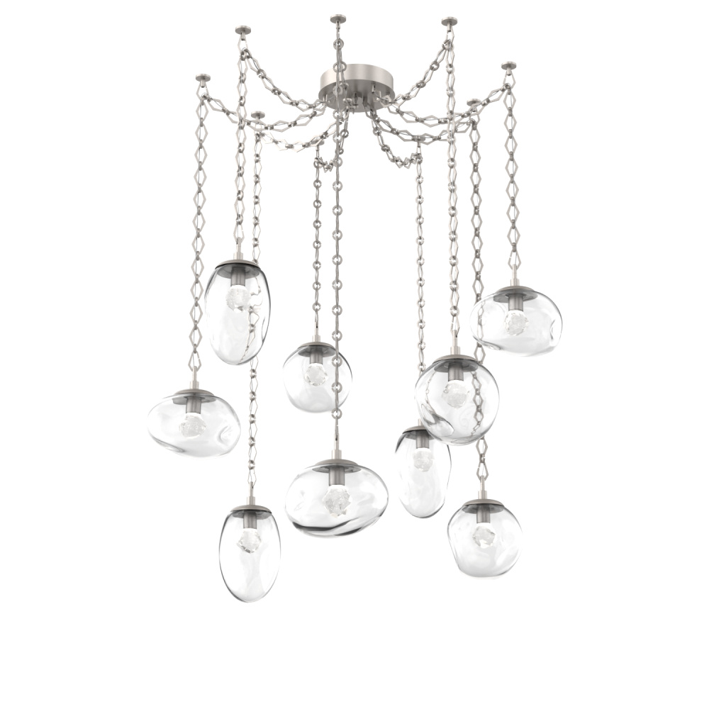 Cosmos Round 9pc Swag Multi-Pendant Chain (LED)