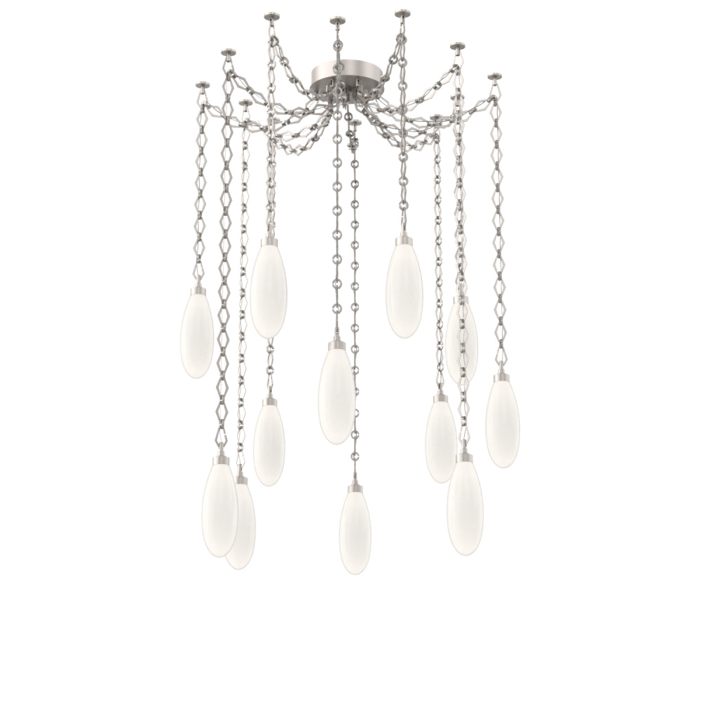Fiori Multi Light Pendant Beige Silver