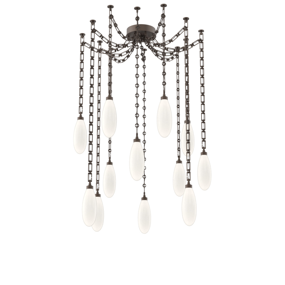 Fiori Multi Light Pendant Flat Bronze