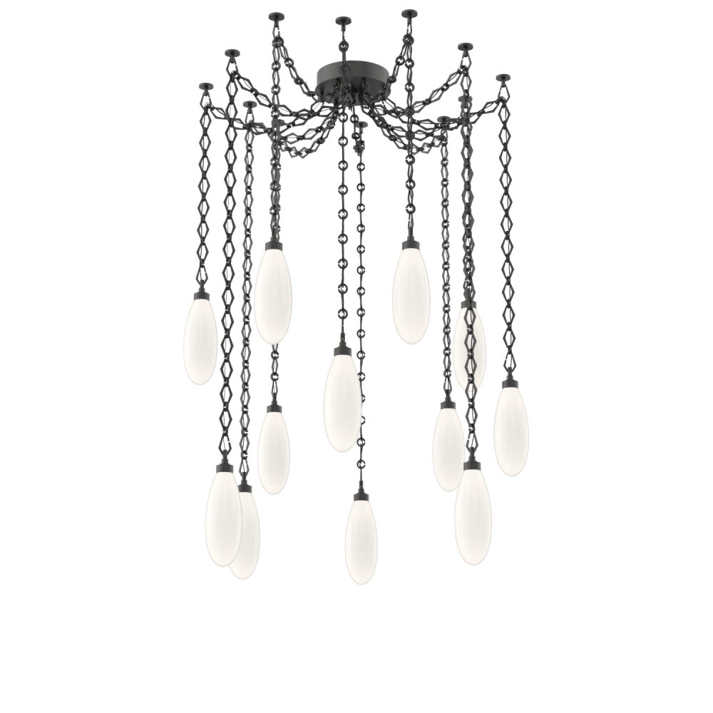 Fiori Multi Light Pendant Matte Black