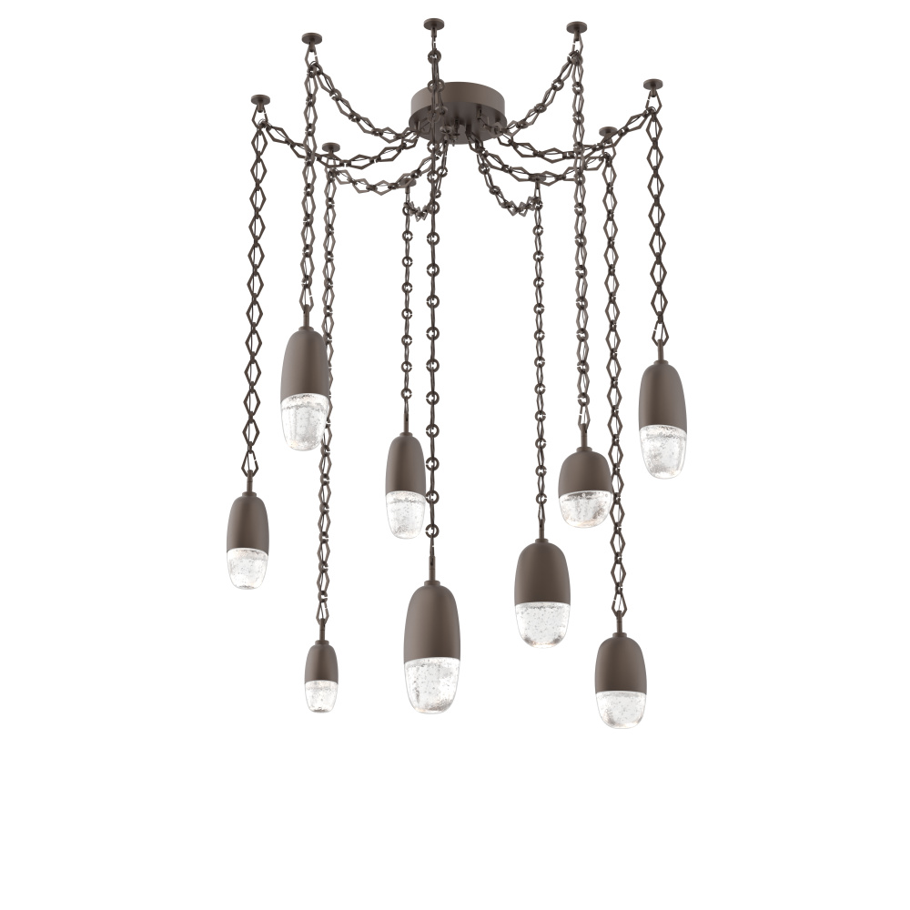 Pebble Multi Light Pendant Flat Bronze