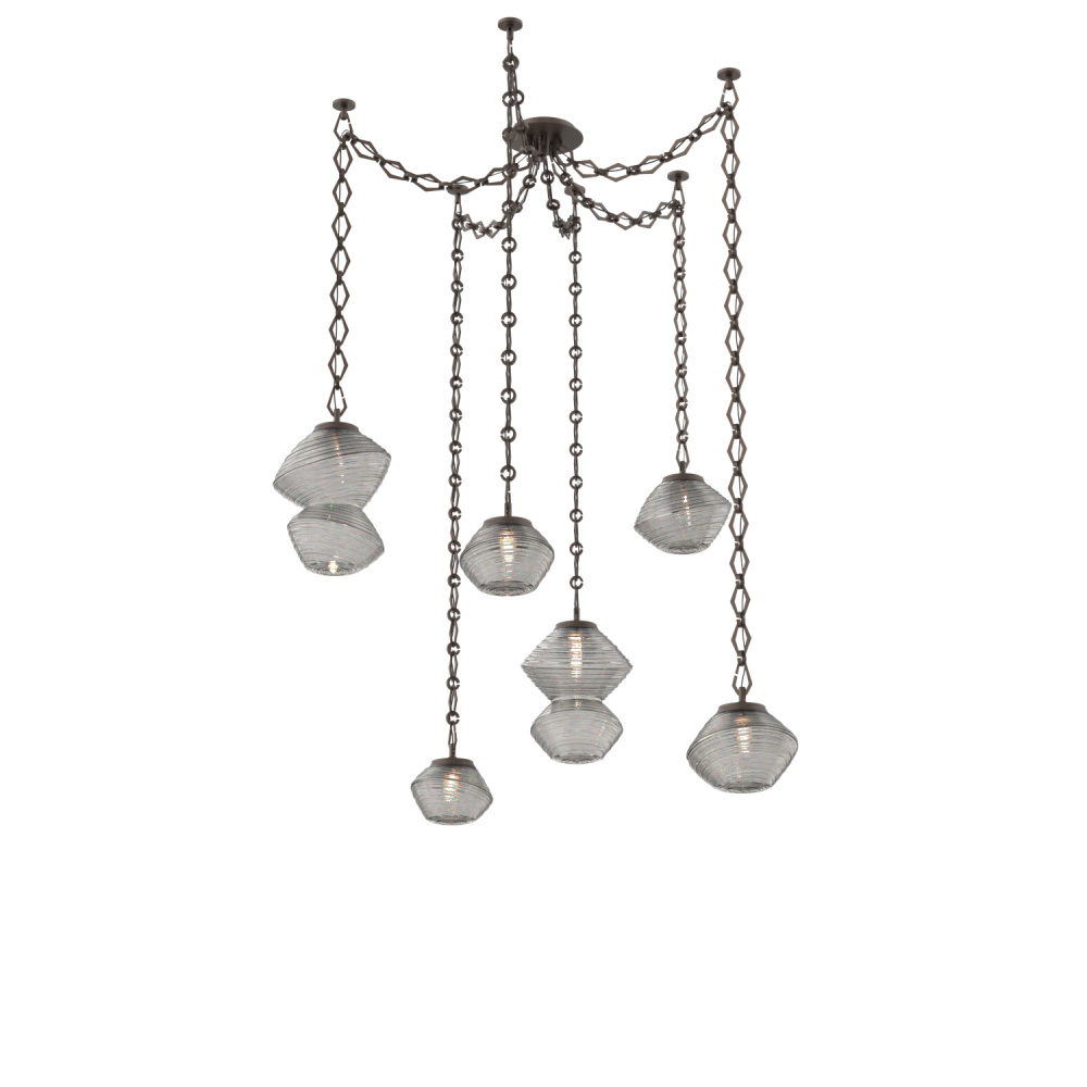 Mesa Multi Light Pendant Flat Bronze