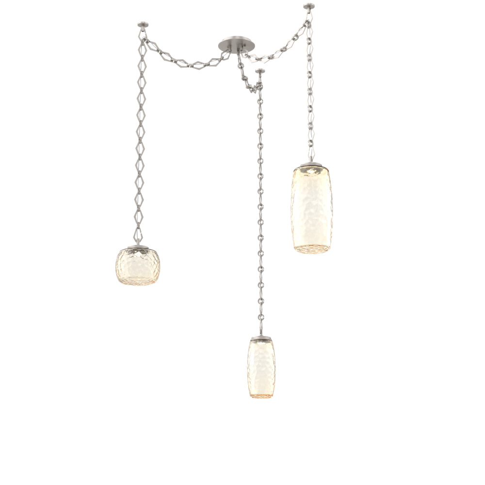 Vessel Multi Light Pendant Beige Silver