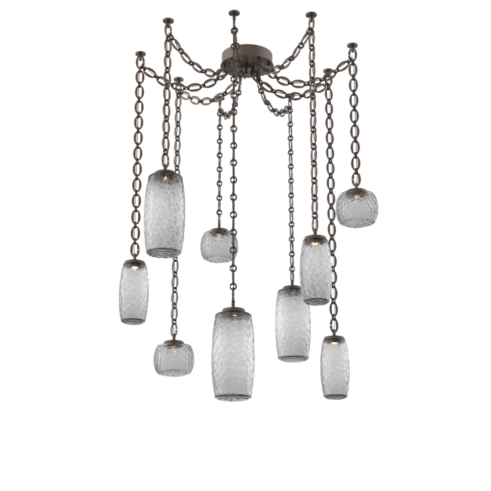 Vessel Multi Light Pendant Flat Bronze
