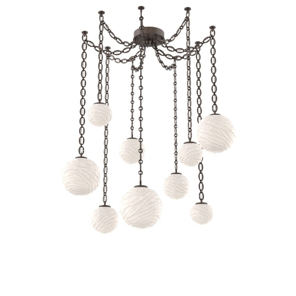 Gaia Multi Light Pendant Flat Bronze