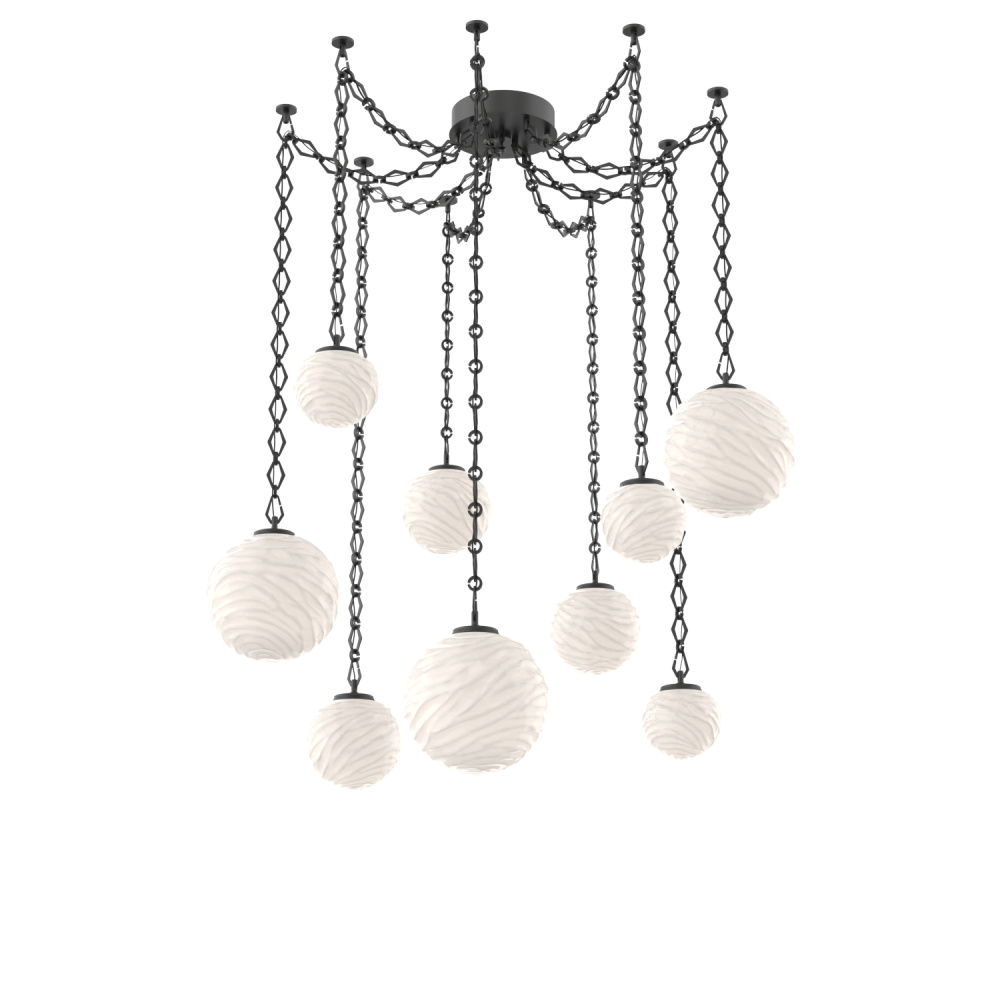 Gaia Round Chain 9pc Swag Multi-Pendant