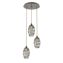 Hammerton CHB0035-03-FB-OS-C01-E2 - Ellisse Round 3pc Multi-Pendant
