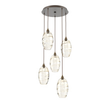 Hammerton CHB0035-05-FB-OA-C01-E2 - Ellisse Round 5pc Multi-Pendant