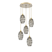 Hammerton CHB0035-05-GB-OS-C01-E2 - Ellisse Round 5pc Multi-Pendant