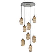 Hammerton CHB0035-08-MB-OB-C01-E2 - Ellisse Round 8pc Multi-Pendant