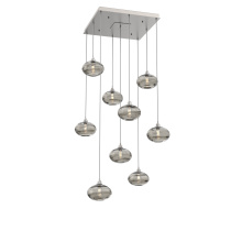 Hammerton CHB0036-09-BS-OS-C01-E2 - Coppa Square 9pc Multi-Pendant