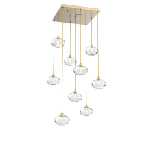 Hammerton CHB0036-09-GB-OC-C01-E2 - Coppa Square 9pc Multi-Pendant