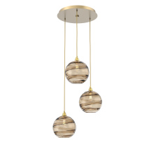 Hammerton CHB0047-03-GB-OB-C01-E2 - Terra Round 3pc Multi-Pendant