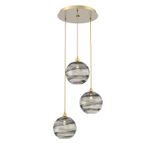 Hammerton CHB0047-03-GB-OS-C01-E2 - Terra Round 3pc Multi-Pendant