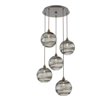 Hammerton CHB0047-05-FB-OS-C01-E2 - Terra Round 5pc Multi-Pendant