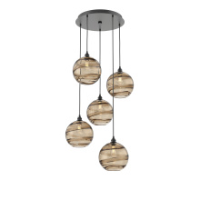 Hammerton CHB0047-05-MB-OB-C01-E2 - Terra Round 5pc Multi-Pendant