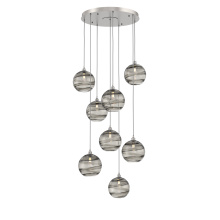Hammerton CHB0047-08-BS-OS-C01-E2 - Terra Round 8pc Multi-Pendant