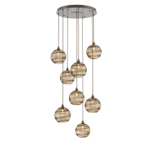 Hammerton CHB0047-08-FB-OB-C01-E2 - Terra Round 8pc Multi-Pendant