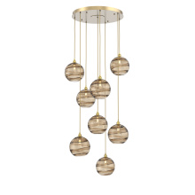 Hammerton CHB0047-08-GB-OB-C01-E2 - Terra Round 8pc Multi-Pendant