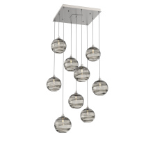 Hammerton CHB0047-09-BS-OS-C01-E2 - Terra Square 9pc Multi-Pendant